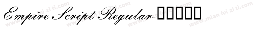 Empire Script Regular字体转换